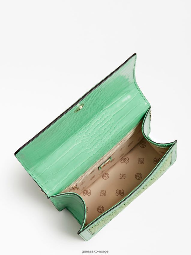 Guess abey raffia mini crossbody bag grønn grønn unisex F0LJ803880