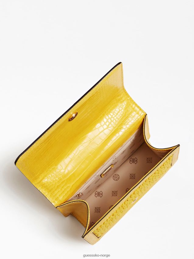 Guess abey raffia mini crossbody bag gul gul unisex F0LJ803637