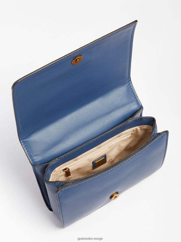 Guess abey velvet crossbody lyseblå lyse blå unisex F0LJ805293