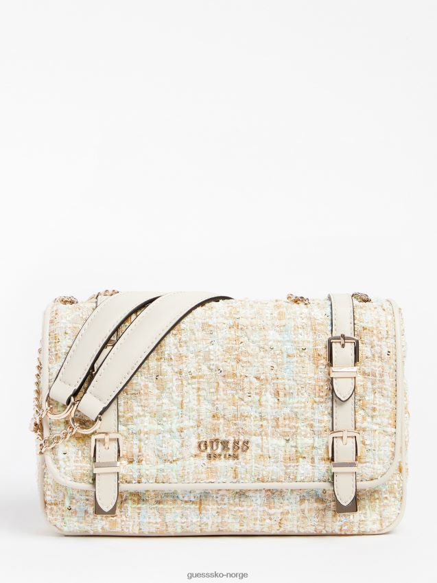 Guess adam tweed crossbody blå blå unisex F0LJ805221