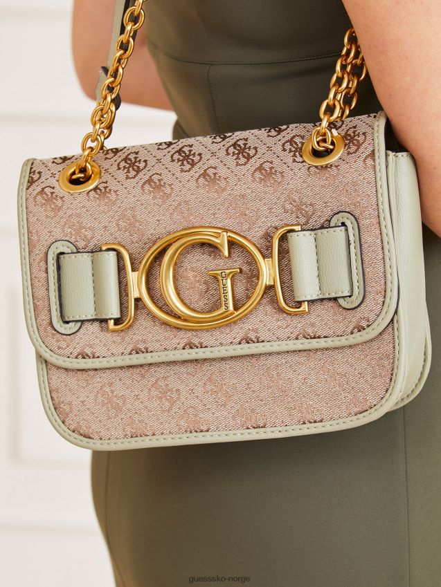 Guess aileen 4g logo crossbody bag grønn grønn unisex F0LJ805080