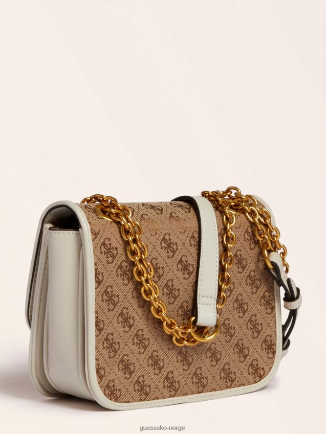 Guess aileen 4g logo crossbody bag hvit hvit unisex F0LJ805032