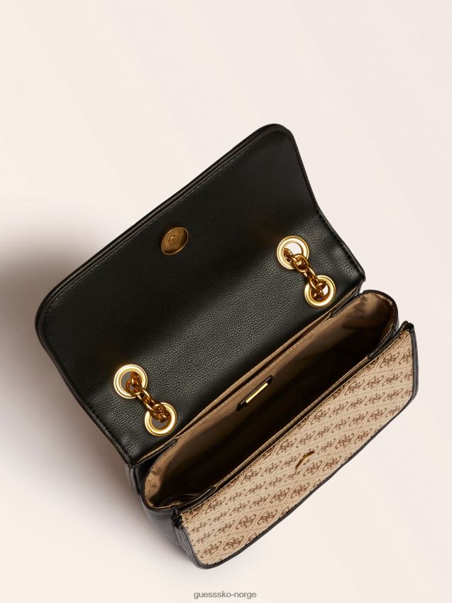 Guess aileen 4g logo crossbody bag svart svart unisex F0LJ805183