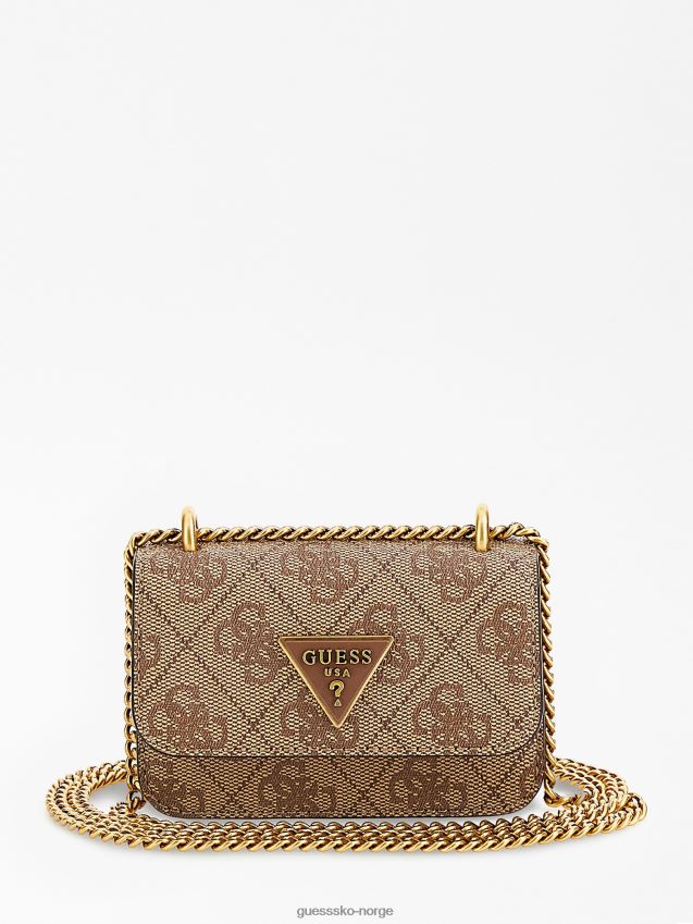 Guess alexie 4g logo micro crossbody bag beige beige unisex F0LJ803146