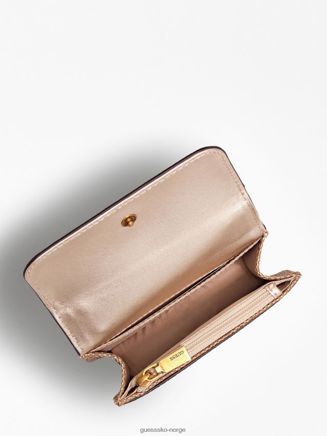 Guess alexie 4g logo micro crossbody bag beige beige unisex F0LJ803146