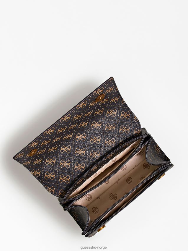 Guess alexie 4g logo mini crossbody bag brun brun unisex F0LJ805044