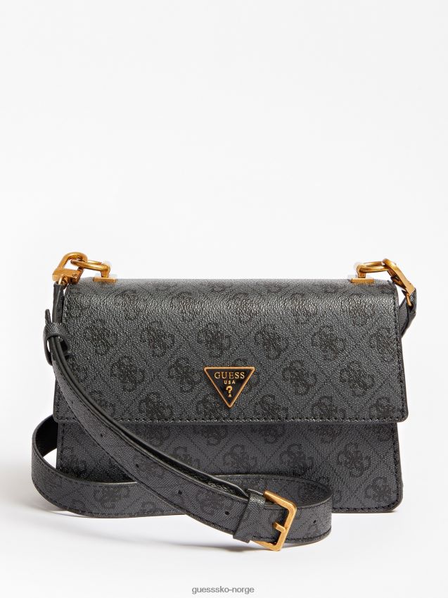 Guess alexie 4g logo mini crossbody bag grå grå unisex F0LJ805455