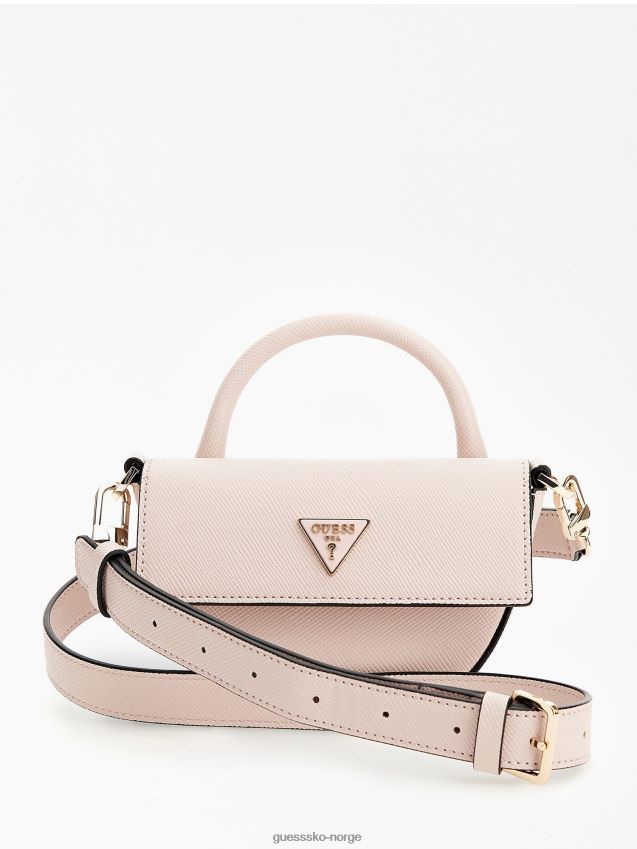 Guess alexie saffiano miniveske rosa rosa unisex F0LJ805077