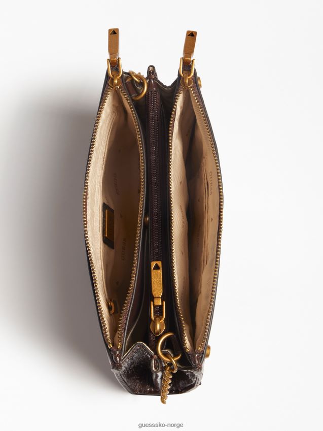 Guess amantea charm mini crossbody bag brun brun unisex F0LJ803484