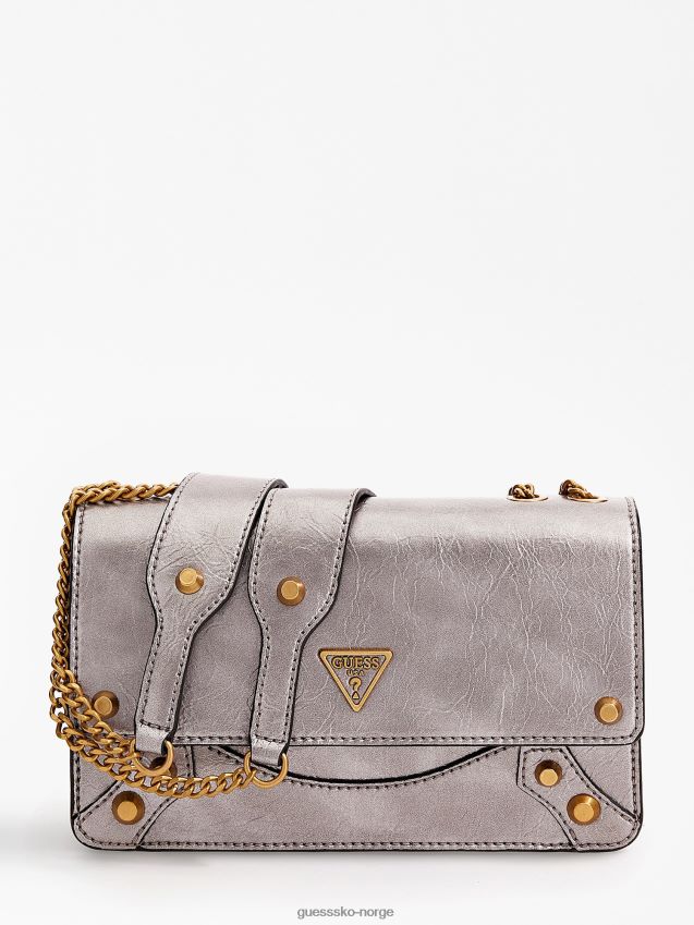 Guess amantea mini crossbody bag mørkegrå mørk grå unisex F0LJ803778