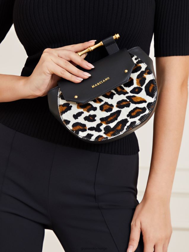 Guess animalier alia mini crossbody-veske i ekte skinn dyrere unisex F0LJ805368