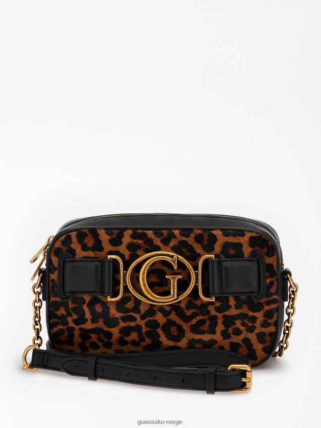 Guess animalier aviana mini crossbody i ekte skinn dyrere unisex F0LJ805335
