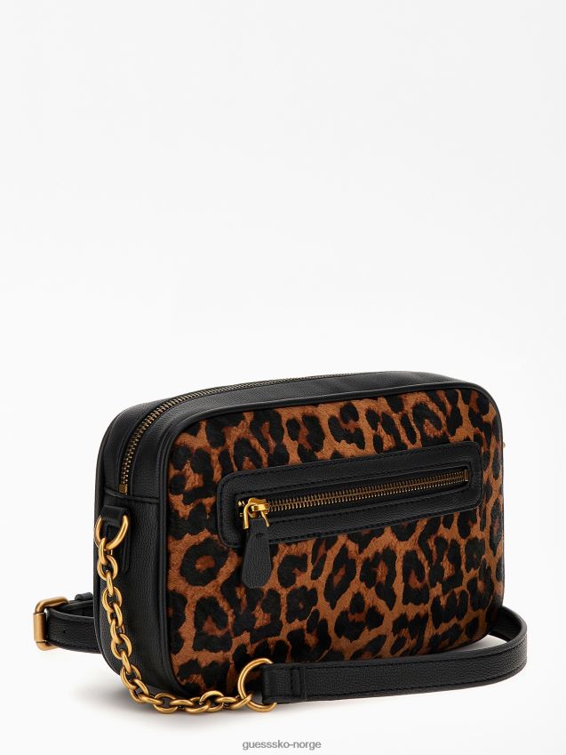 Guess animalier aviana mini crossbody i ekte skinn dyrere unisex F0LJ805335