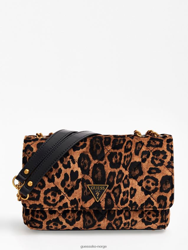 Guess animalier dyreprint cessily crossbody-veske dyrere unisex F0LJ804945