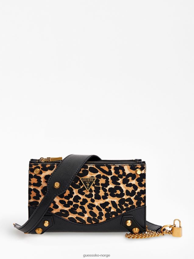 Guess animalier mini crossbody-veske i amantea skinn dyrere unisex F0LJ803282