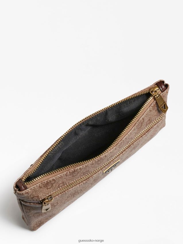 Guess beige vezzola 4g logo crossbody beige unisex F0LJ80965