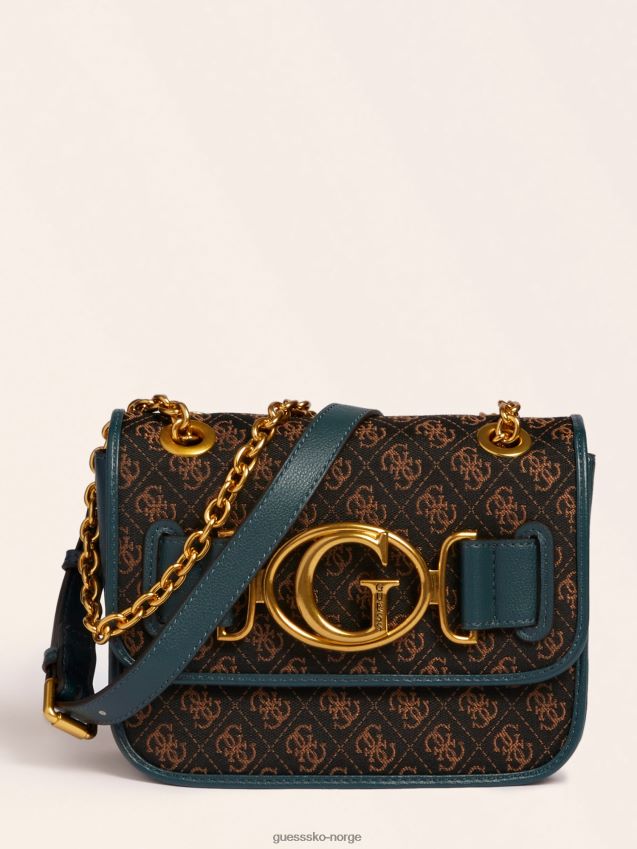 Guess blå aileen 4g-logo crossbody-veske blå unisex F0LJ803433