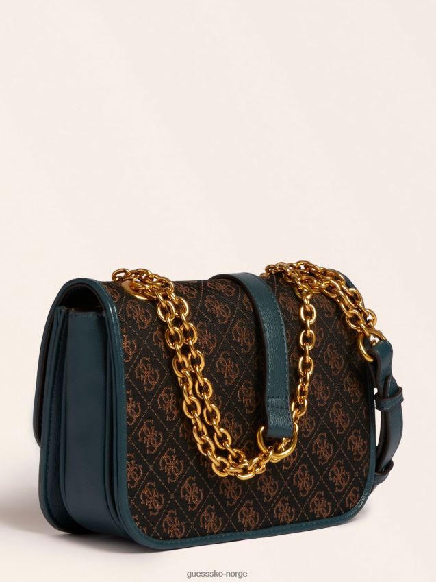 Guess blå aileen 4g-logo crossbody-veske blå unisex F0LJ803433