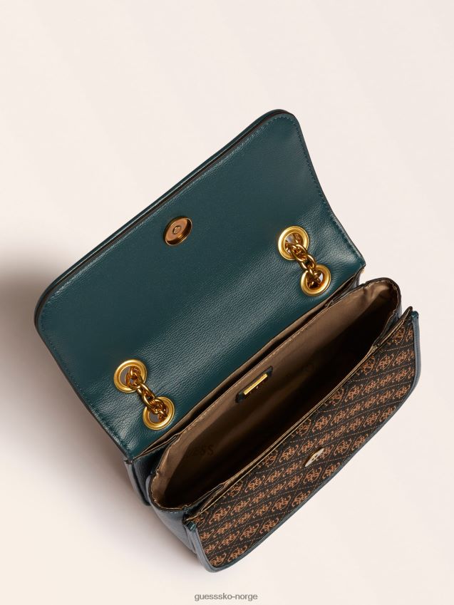 Guess blå aileen 4g-logo crossbody-veske blå unisex F0LJ803433