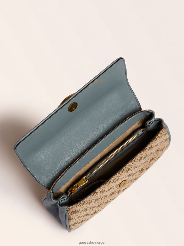 Guess blå aileen 4g-logo crossbody-veske blå unisex F0LJ805180