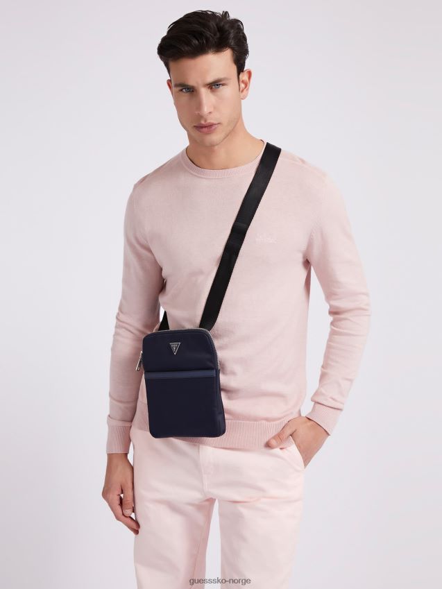 Guess blå certosa nylon smart mini crossbody blå unisex F0LJ801006