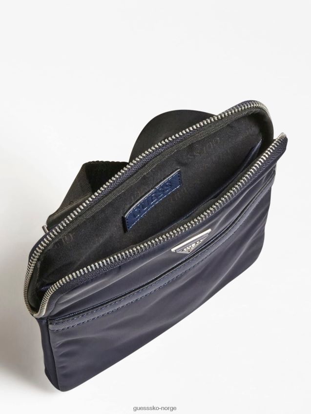 Guess blå certosa nylon smart mini crossbody blå unisex F0LJ801006