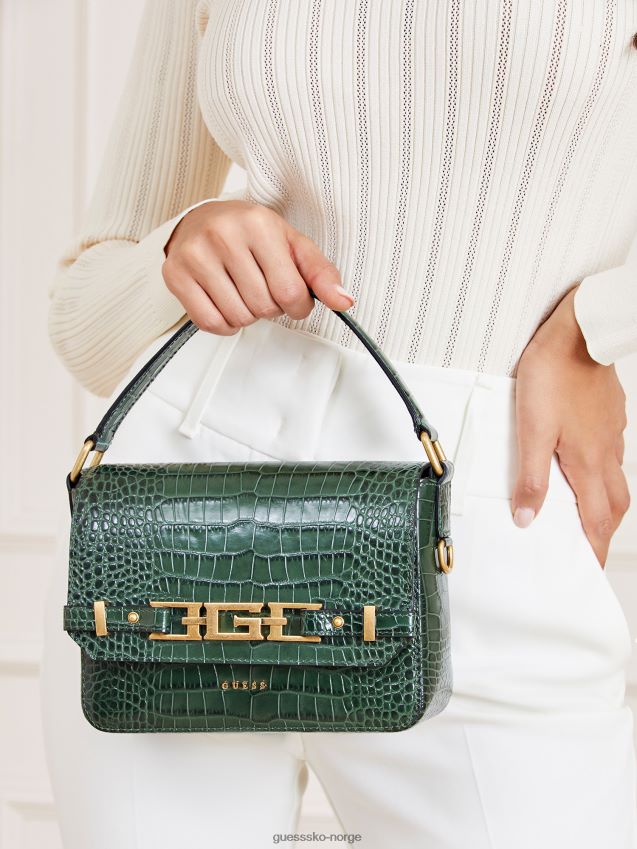 Guess blå cristina crossbody-veske i ekte skinn blå unisex F0LJ805409