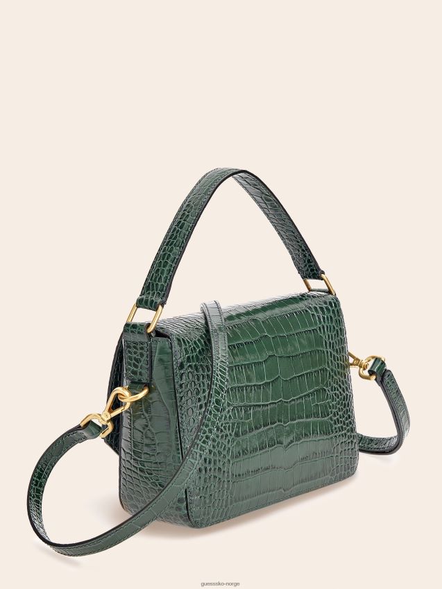 Guess blå cristina crossbody-veske i ekte skinn blå unisex F0LJ805409