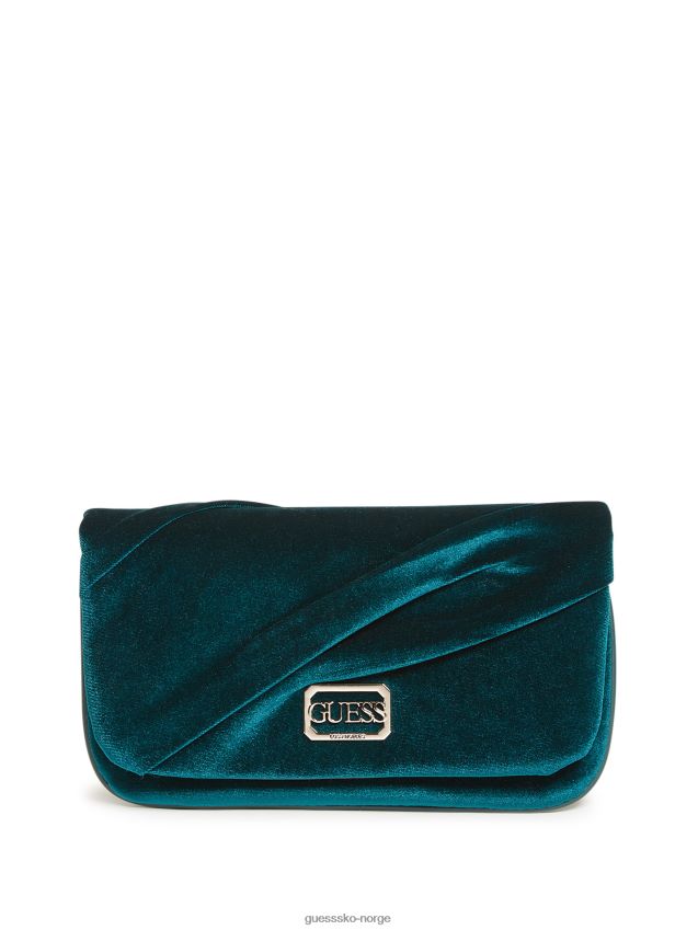 Guess blågrønn allegra plissert clutch blågrønn unisex F0LJ807810