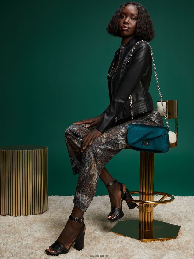 Guess blågrønn allegra plissert clutch blågrønn unisex F0LJ807810