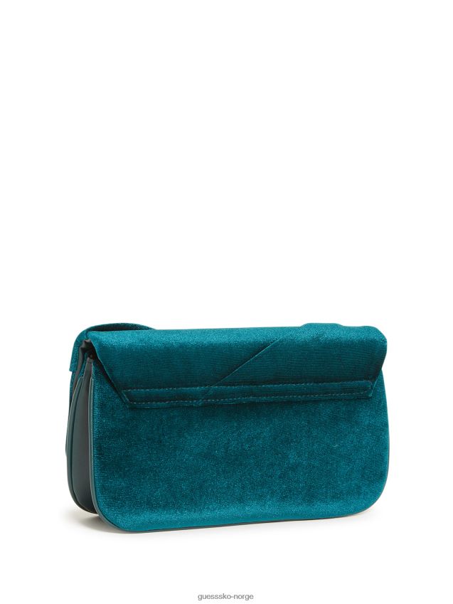Guess blågrønn allegra plissert clutch blågrønn unisex F0LJ807810