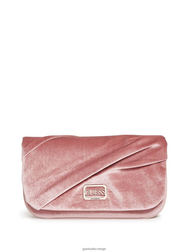Guess blush allegra plissert clutch rødme unisex F0LJ807806