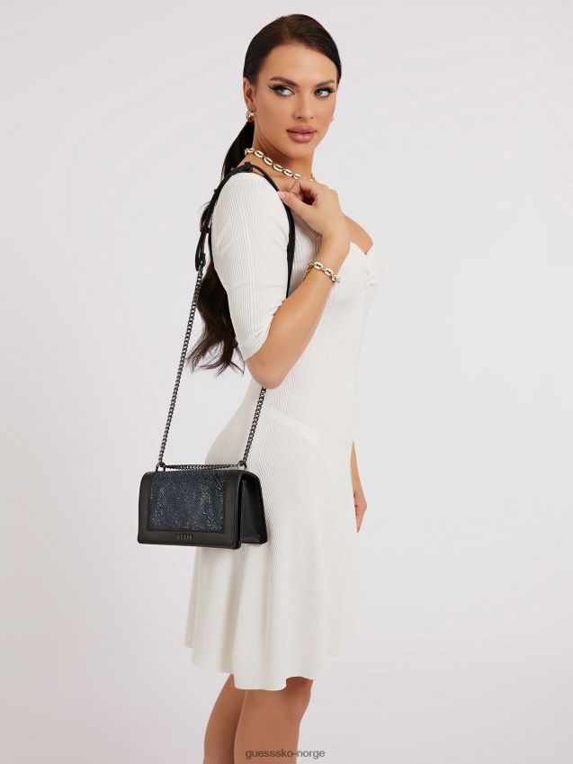 Guess brilla 4g logo crossbody bag svart svart unisex F0LJ803498