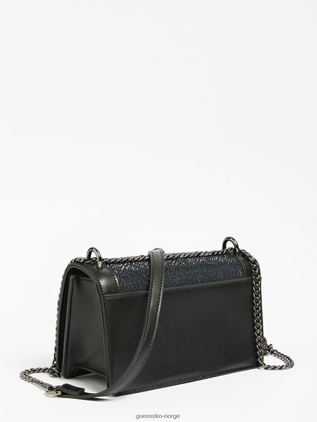 Guess brilla 4g logo crossbody bag svart svart unisex F0LJ803498