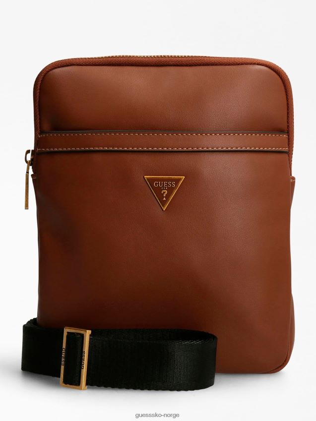 Guess brun scala mini crossbody-veske brun unisex F0LJ80473