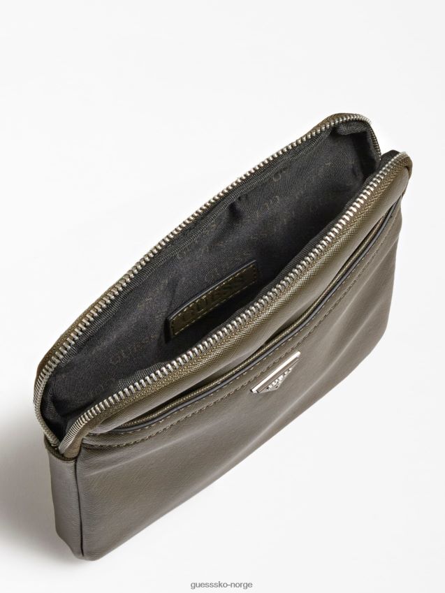 Guess certosa saffiano mini crossbody bag grå grå unisex F0LJ80403