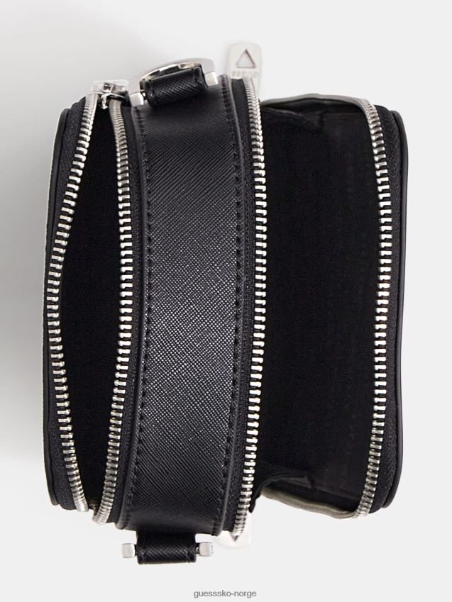 Guess certosa saffiano mini crossbody bag svart svart unisex F0LJ80471