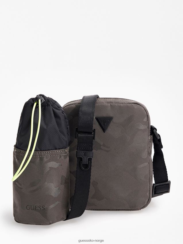 Guess certosa tech mini crossbody bag grå grå unisex F0LJ80484