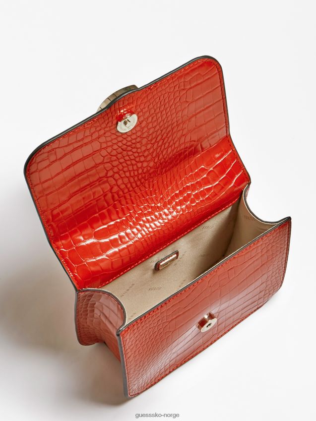 Guess corily krokodille crossbody oransje oransje unisex F0LJ806011