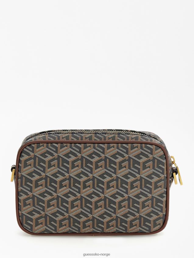 Guess ederlo cube logo mini crossbody bag svart svart unisex F0LJ80588