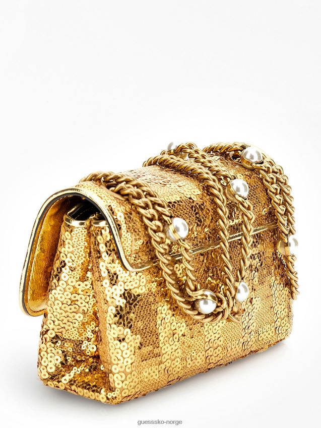 Guess ever paljett mini crossbody gull gull unisex F0LJ805176
