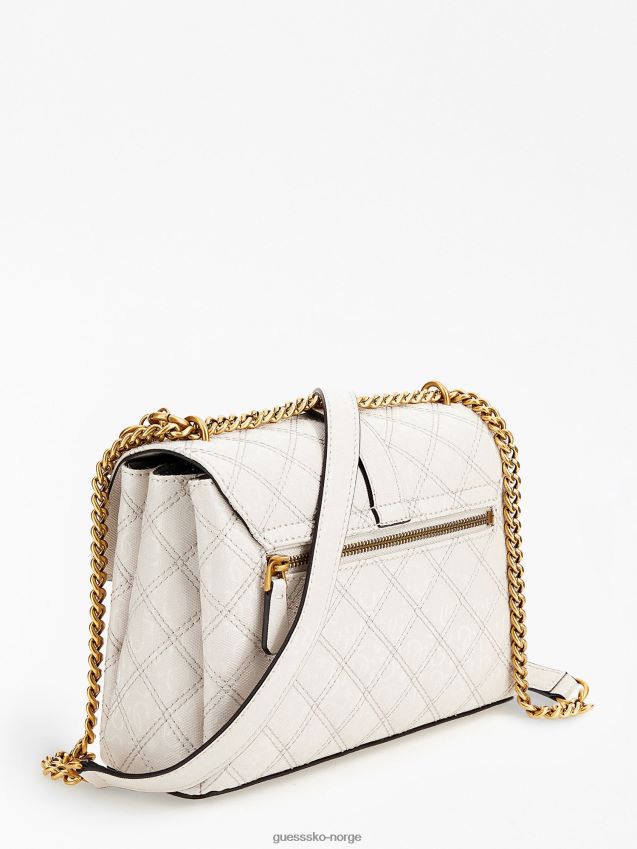 Guess gaia 4g logo crossbody bag hvit hvit unisex F0LJ802965