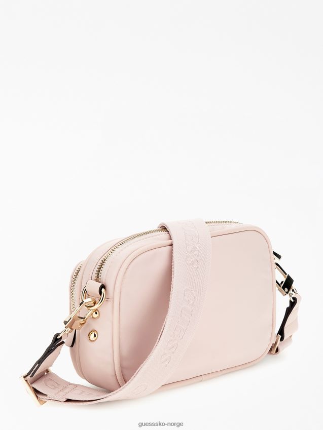 Guess gemma saffiano mini crossbody rosa rosa unisex F0LJ805107