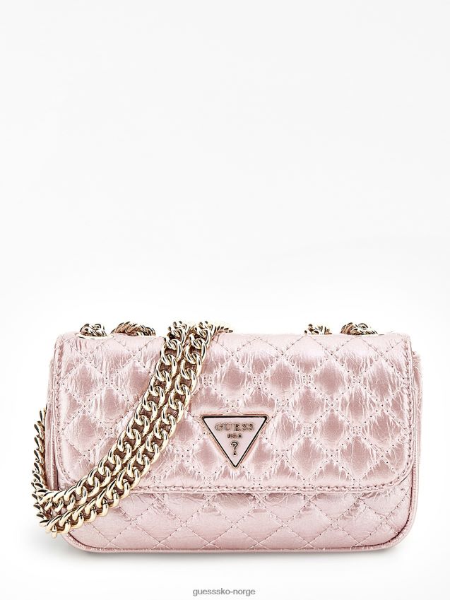 Guess gnist vattert mini crossbody rosa rosa unisex F0LJ805273
