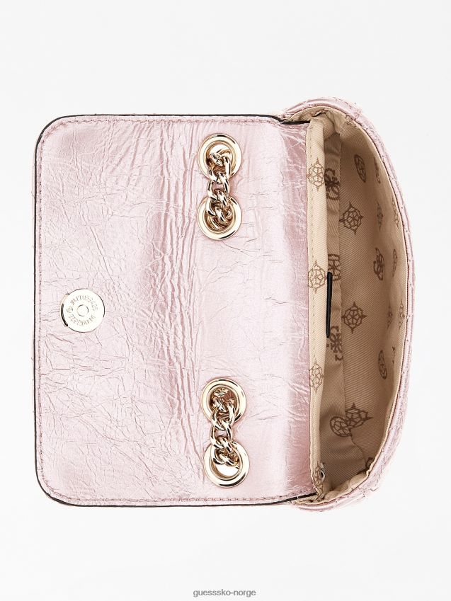 Guess gnist vattert mini crossbody rosa rosa unisex F0LJ805273