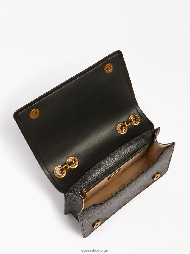 Guess grå izzy 4g-logo mini crossbody-veske grå unisex F0LJ805091