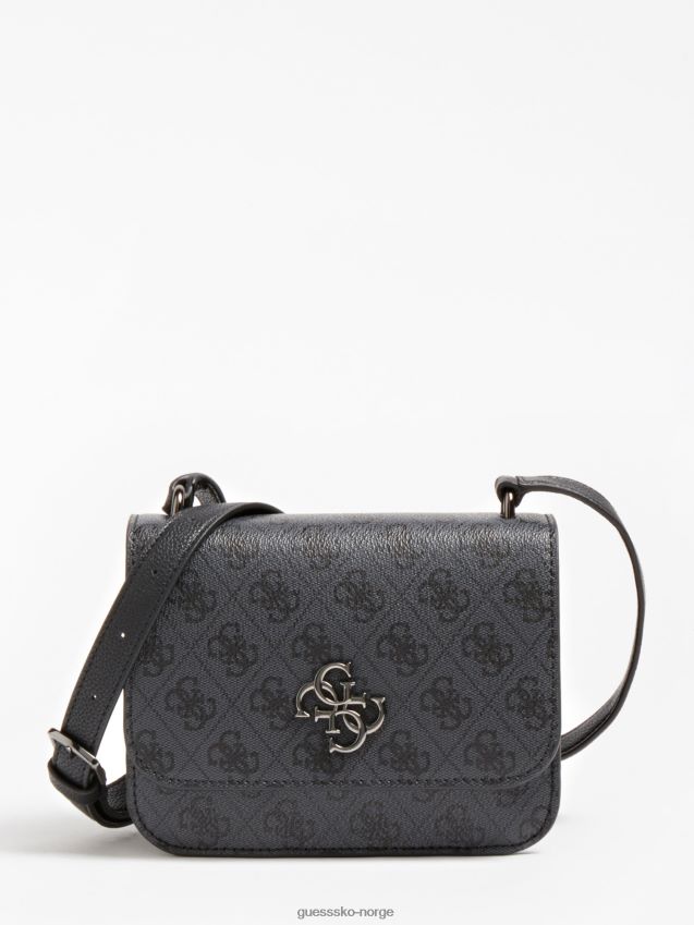Guess grå multi noelle 4g ​​logo mini crossbody grå multi unisex F0LJ805085