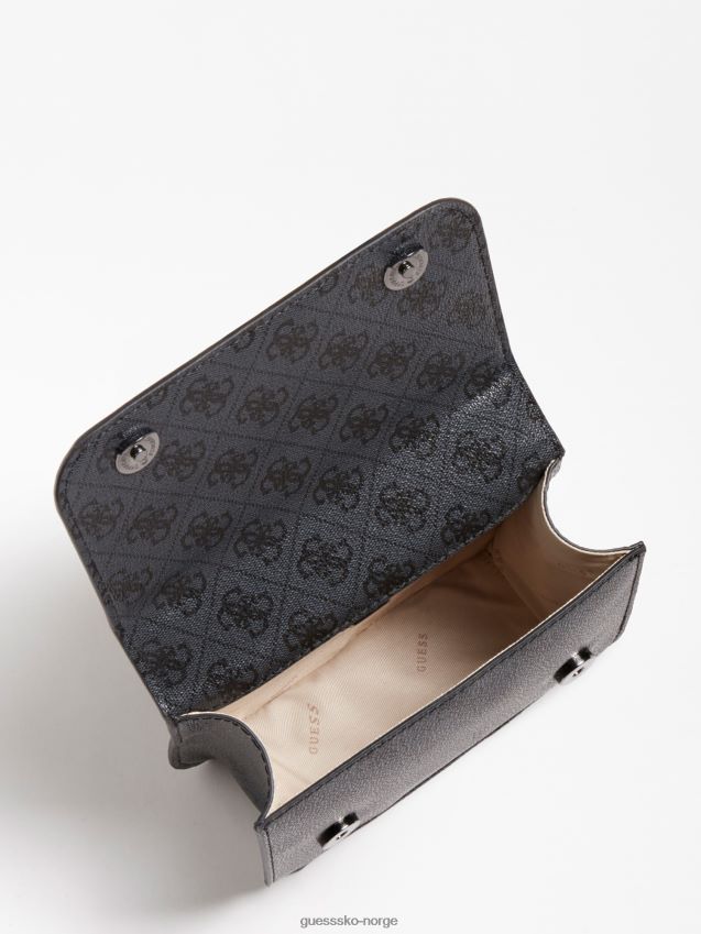 Guess grå multi noelle 4g ​​logo mini crossbody grå multi unisex F0LJ805085