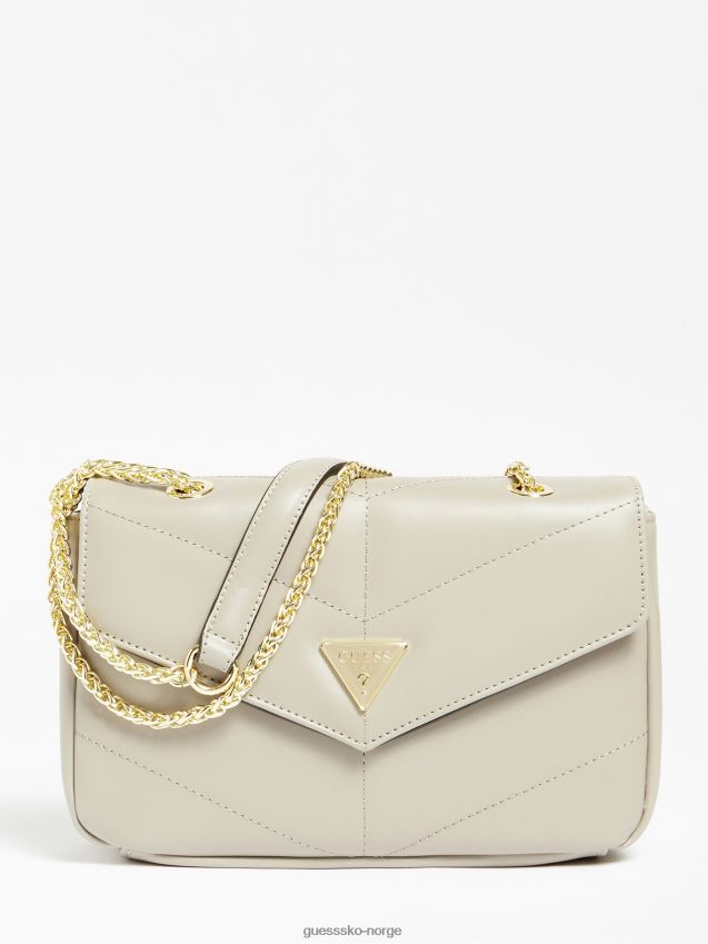 Guess grå natalie vattert crossboyd-veske grå unisex F0LJ805796