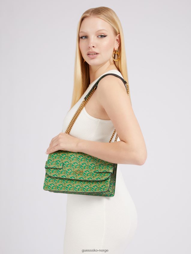 Guess grønn atene vattert mini crossbody-veske grønn unisex F0LJ805212